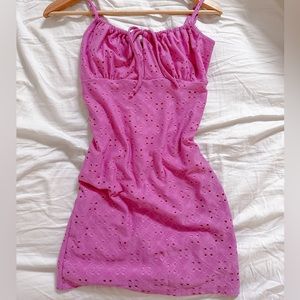 Cute Summer Preppy Mini Dress- Magenta